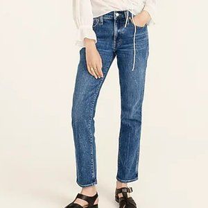 J. Crew 9" mid-rise vintage slim straight jean in Catskill wash, size 26